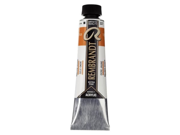 Rembrandt Acrylic Colour Tube Yellow Ochre 227