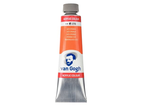 Van Gogh Acrylic Colour Tube Azo Orange 276