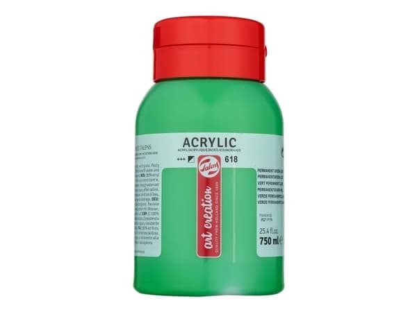 Talens Art Creation Acrylic Colour Jar Permanent Green Light 618