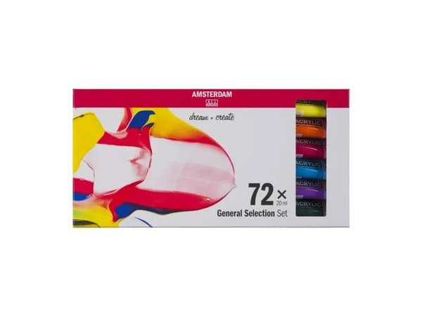 Amsterdam Standard Series acrylic paint general selection set | 72 x