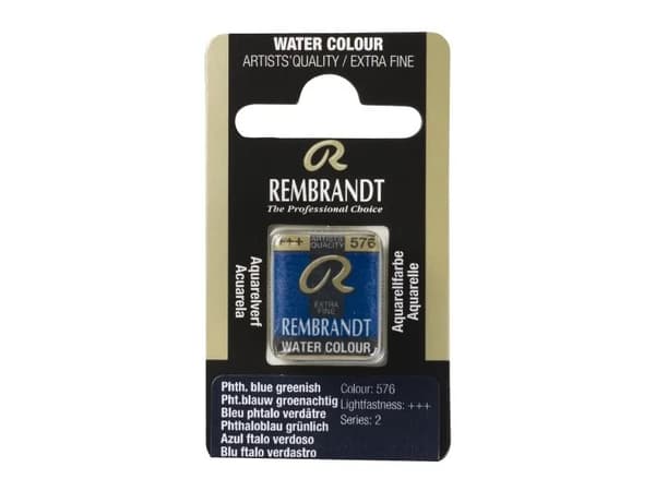 Rembrandt Watercolour Pan Phthalo Blue Greenish 576