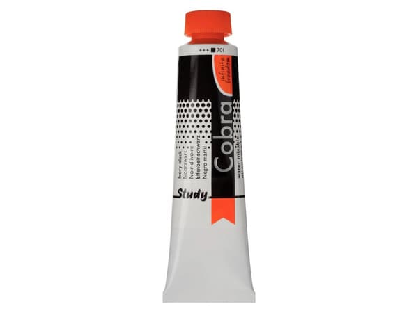 Cobra Study Water Mixable Oil Colour Tube Ivory Black 701