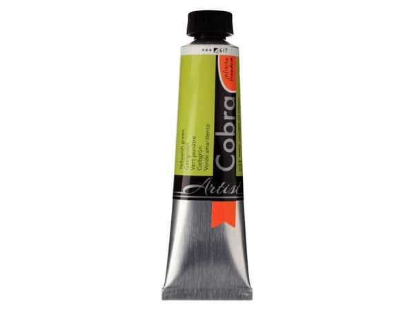 Cobra Cobra Artist Water-Mixable Oil Colour Tube Yellowish Green 617