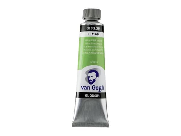 Van Gogh Oil Colour Tube Permanent Green Medium 614
