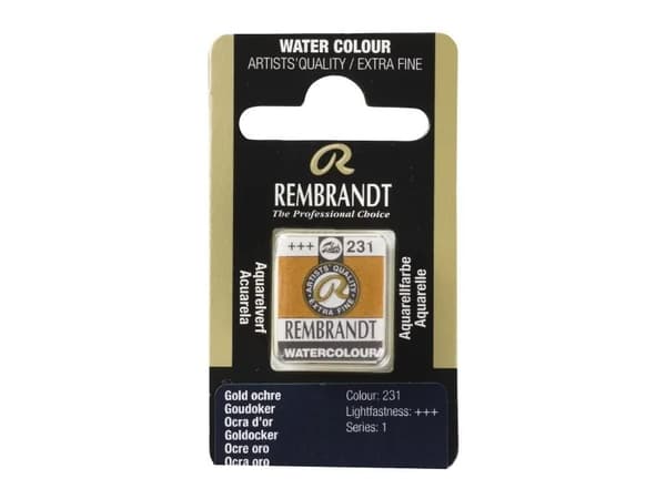 Rembrandt Watercolour Pan Gold Ochre 231