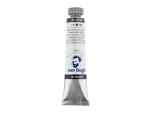 Van Gogh Oil Colour Tube Titanium White (Safflower Oil) 105