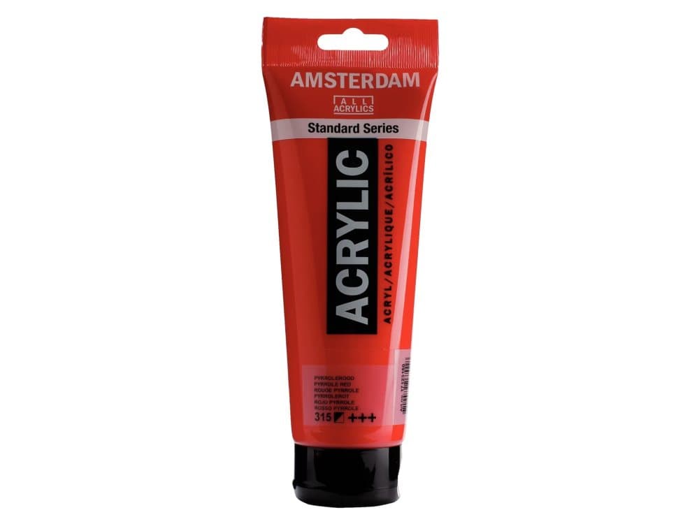 Amsterdam Standard Series Acrylic Tube 250 ml Pyrrole Red 315