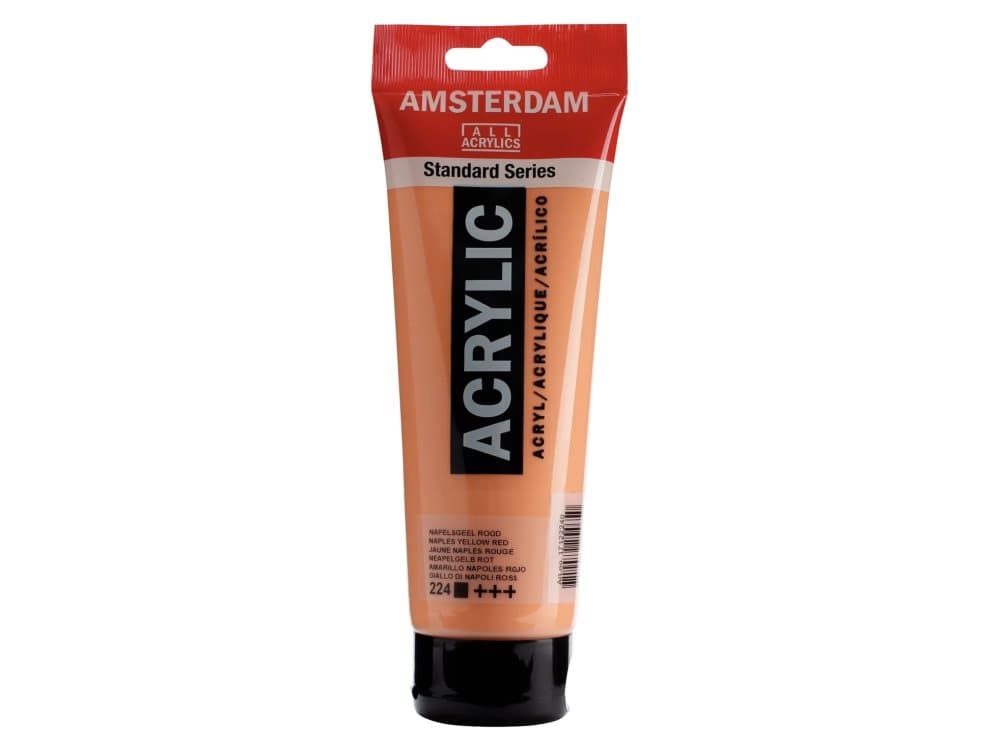 Amsterdam Standard Series Acrylic Tube 250 ml Naples Yellow Red 224