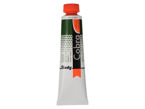Cobra Study Water Mixable Oil Colour Tube Sap Green 623
