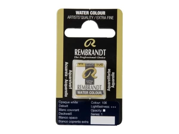 Rembrandt Watercolour Pan Opaque White 106