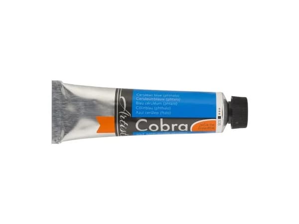 Cobra Artist Water-Mixable Oil Colour Tube Cerulean Blue (Phthalo) 535