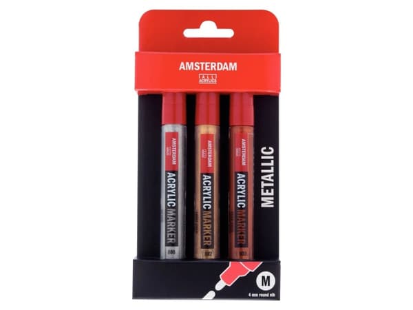 Amsterdam Acrylic marker metallic set | 3 colors