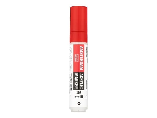 Amsterdam Acrylic Marker 15 mm Titanium White 105