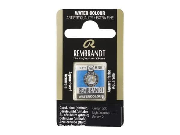Rembrandt Watercolour Pan Cerulean Blue (Phthalo) 535