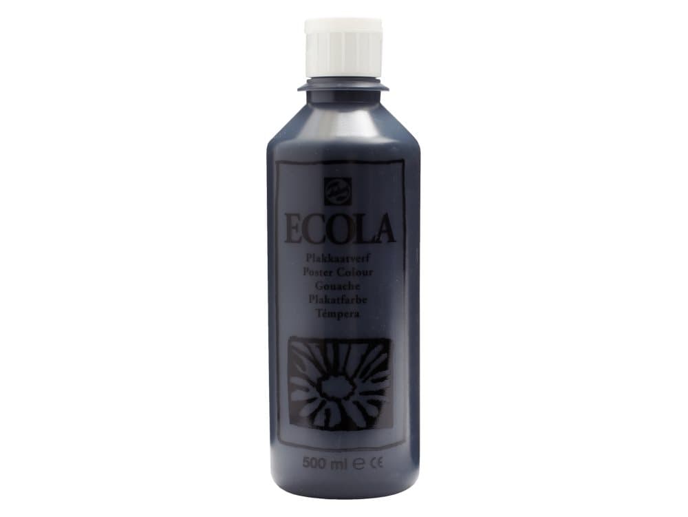 Ecola Gouache Bottle 500 ml Black 700