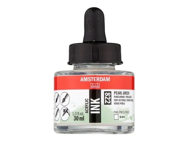 Amsterdam Acrylic Ink Bottle Pearl Green 822