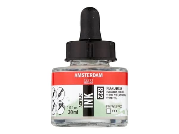 Amsterdam Acrylic Ink Bottle Pearl Green 822