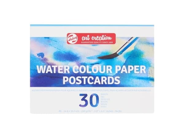 Talens Art Creation Watercolour postcards paper pad | 10.5 x 14.8 cm (A6), 200 g, 30 sheets