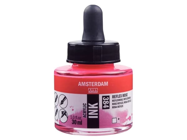 Amsterdam Acrylic Ink Bottle Reflex Rose 384
