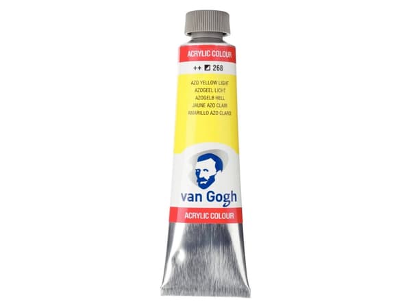 Van Gogh Acrylic Colour Tube Azo Yellow Light 268