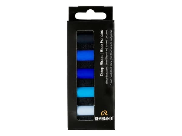 Artequipment Rembrandt Soft pastell sett Deep Blues | 5 halvpastell