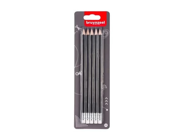 BRUYNZEEL SAKURA Bruynzeel Graphite pencil set | 5 HB graphite pencils with eraser tips