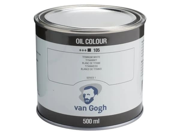 Van Gogh Oil Colour Tin Titanium White (Safflower Oil) 105