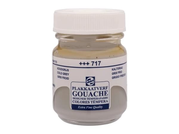 Talens Gouache Extra Fine Quality Bottle Cold Grey 717