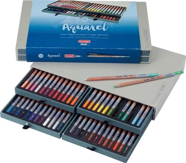 Bruynzeel Design watercolour pencil box | 48 colours