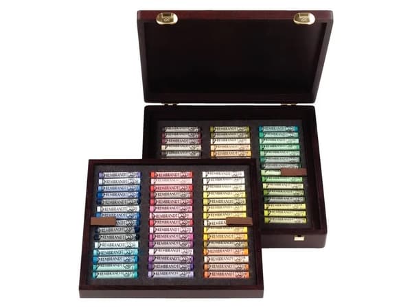 Rembrandt Soft pastel wooden box set Landscape Selection Professional | 90 whole pastels