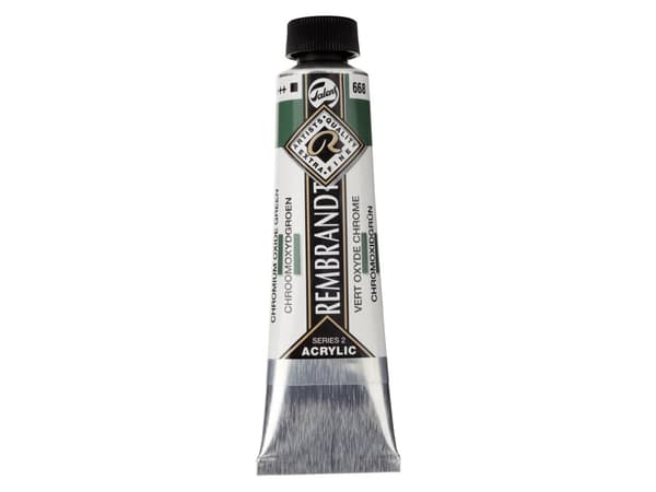 Rembrandt Acrylic Colour Tube Chromium Oxide Green 668