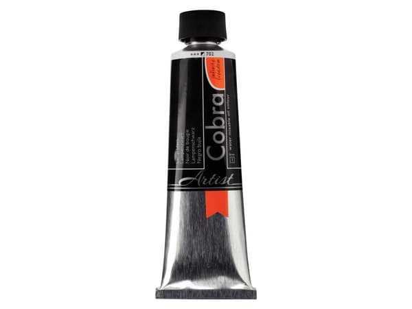 Cobra Artist Water-Mixable Oil Colour Tube Lamp Black 702