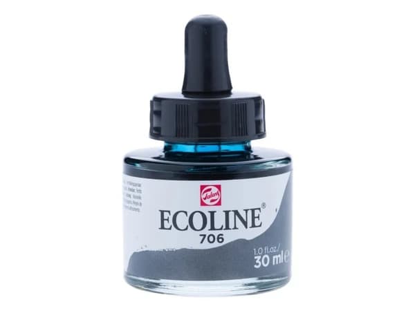 Ecoline Liquid Watercolour Bottle Deep Grey 706