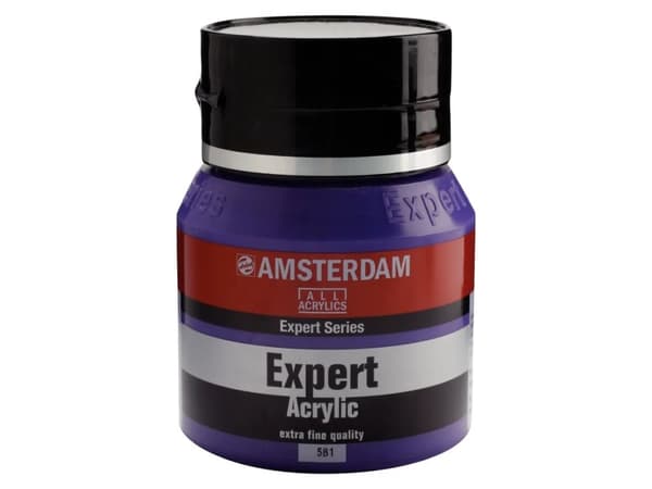 Amsterdam Expert Series Akrylkrukke 400ml Permanent Blue Violet Opaque 581