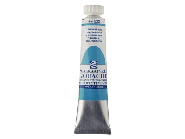 Talens Gouache Extra Fine Quality Tube 20 ml Turkoosi sininen 522