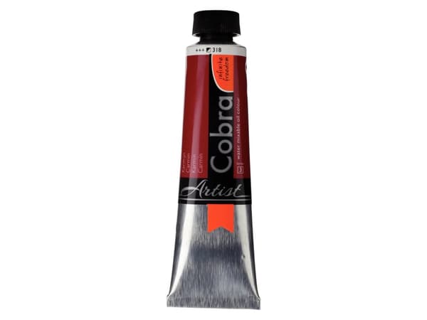 Cobra Artist Water-Mixable Oil Colour Tube Carmine 318