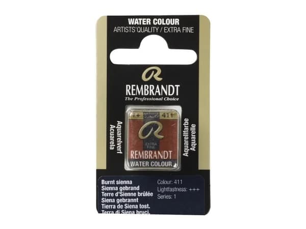 Rembrandt Watercolour Pan Burnt Sienna 411