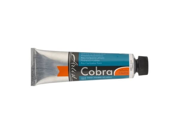Cobra Artist Water-Mixable Oil Colour Tube Phthalo Turquoise Blue 565