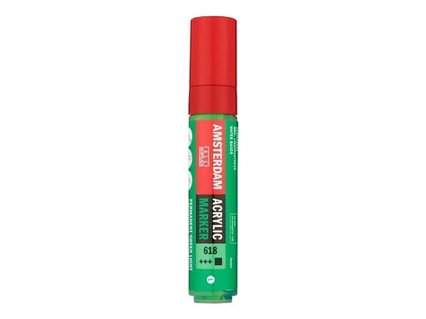 Amsterdam Acrylic Marker 15 mm Permanent Green Light 618