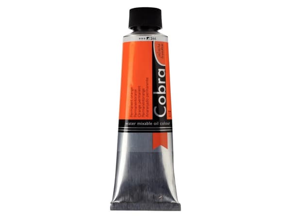 Cobra Artist Water-Mixable Oil Colour Tube Permanent Orange 266