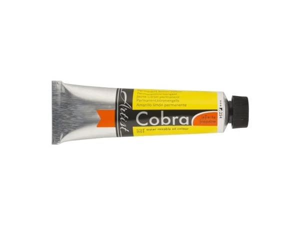 Cobra Artist Water-Mixable Oil Colour Tube Permanent Lemon Yellow 254
