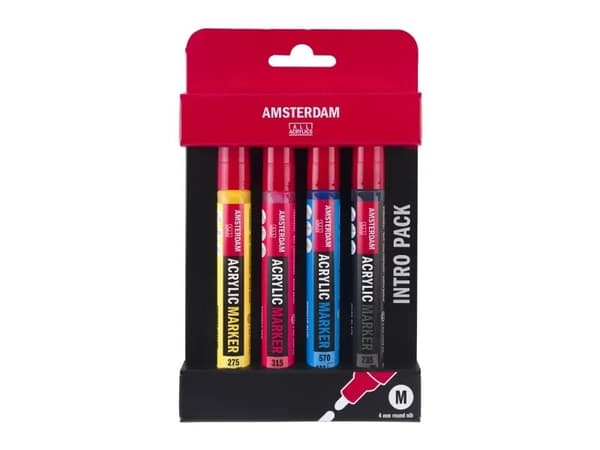Amsterdam Acrylic marker intro set | 4 colors