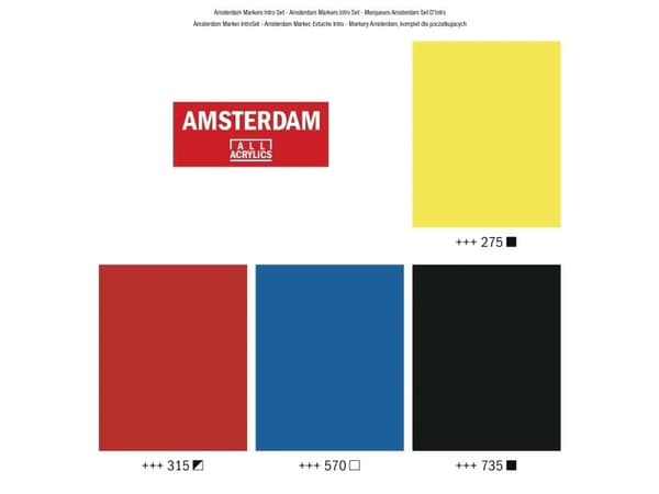 Amsterdam Acrylic marker intro set | 4 colors