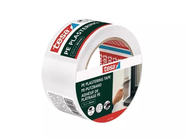 TESA 55485-00000-00, Allsiding maskeringstejp, Polyeten, Vit, Universal, 33 m, 50 mm