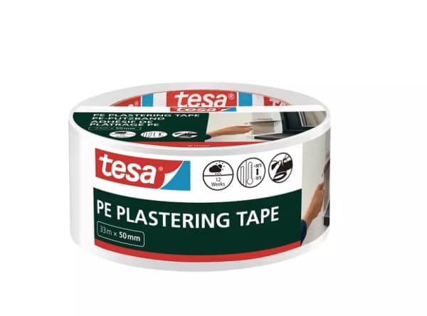 TESA 55485-00000-00, Allsiding maskeringstejp, Polyeten, Vit, Universal, 33 m, 50 mm
