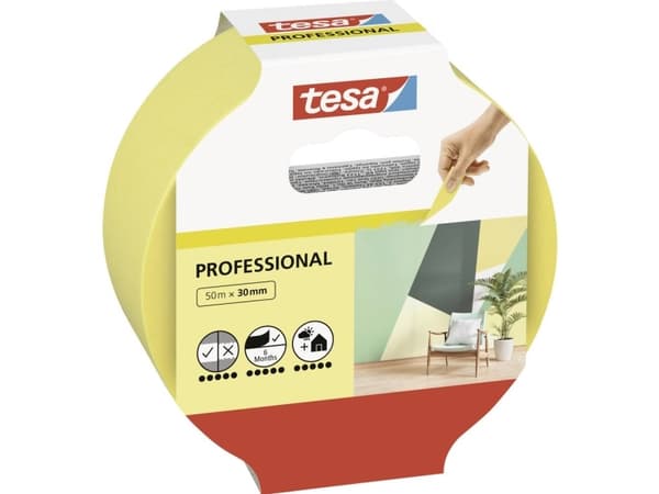 tesa Professional 56299-00000-00 Malertape Gul (L x B) 50 m x 30 mm 1 stk