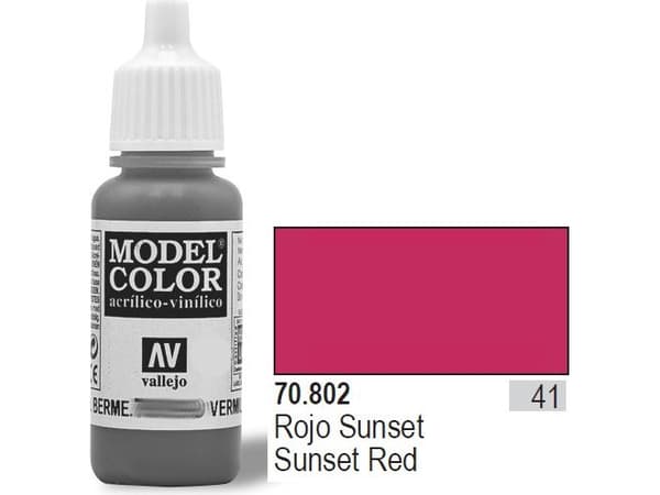 Vallejo Farba Nr41 Sunset Red Matt 17ml - 70802