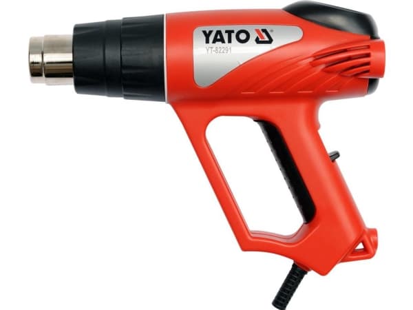 Yato YT-82291, Varmluftspistol, Pistolhåndtak, II, Sort, Rød, 500 l/min, 550 °C