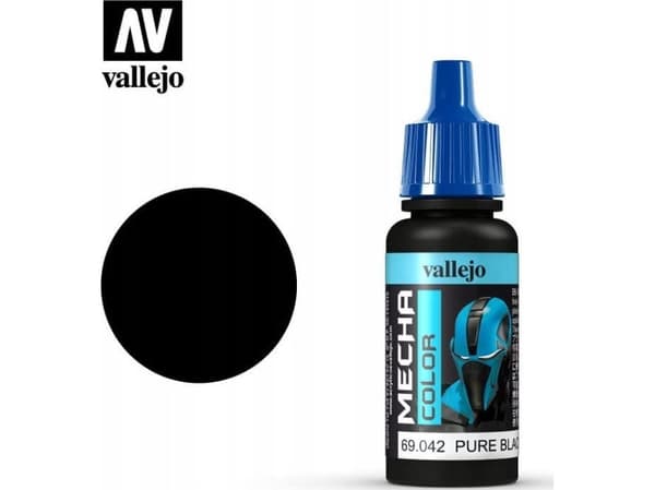 Vallejo Vallejo: 69.042 - Mecha Color - Pure Black (17 ml)