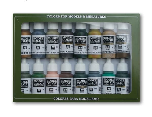 Vallejo 70.114, 17 ml, Beige, Blå, Brun, Grønn, Oransje, Rosa, Matte, Flaske